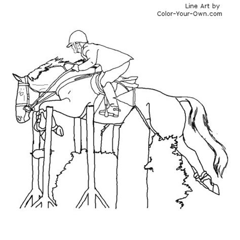 Thoroughbred Coloring Pages At Free Printable