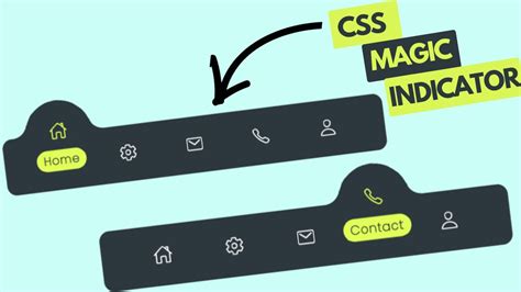 How To Create Magic Navigation Menu Indicator Using Html Css Js YouTube