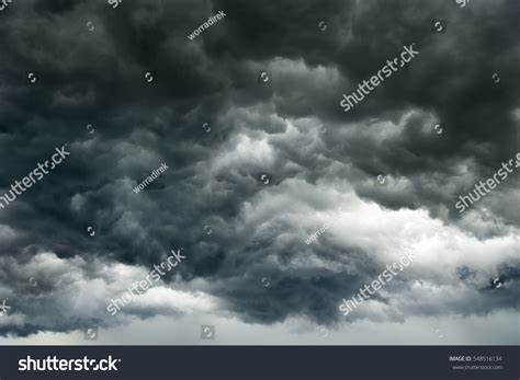 Rain Clouds Backgroundclouds Become Dark Gray Stock Photo 548516134 ...