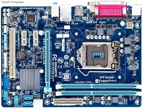 Specification sheet (buy online): GA-B75M-D3V Gigabyte ga-B75M-D3V LGA ...