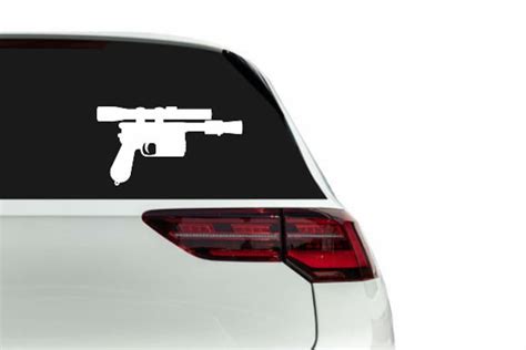 Han Solos Blaster Pistol Vinyl Sticker 2nd Amendment Etsy