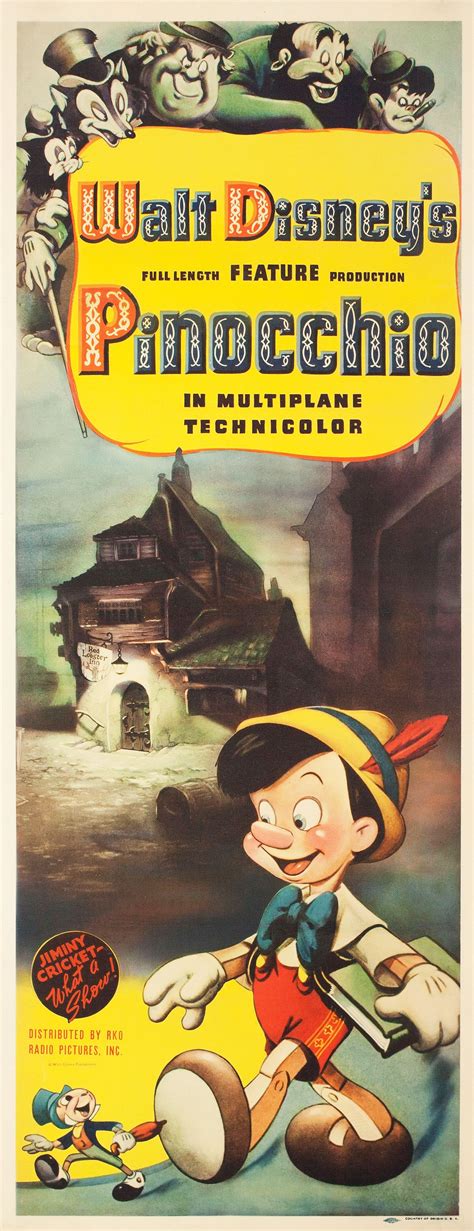 Pinocchio Original 1940 Us Insert Movie Poster Posteritati Movie Poster Gallery