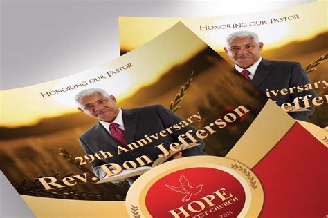 Pastor Anniversary Flyer Template