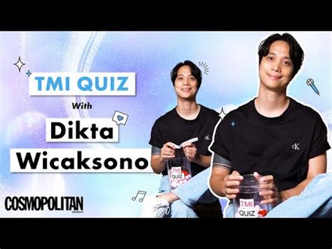 Dikta Wicaksono Merasa Paling Tampan Saat Tmi Quiz With Dikta