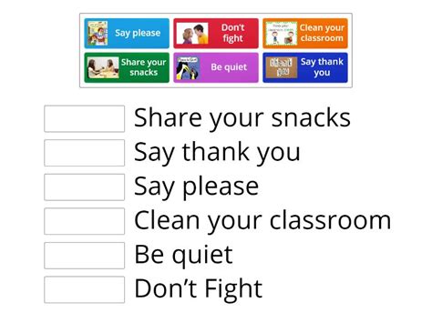 Roles of the classroom - Match up