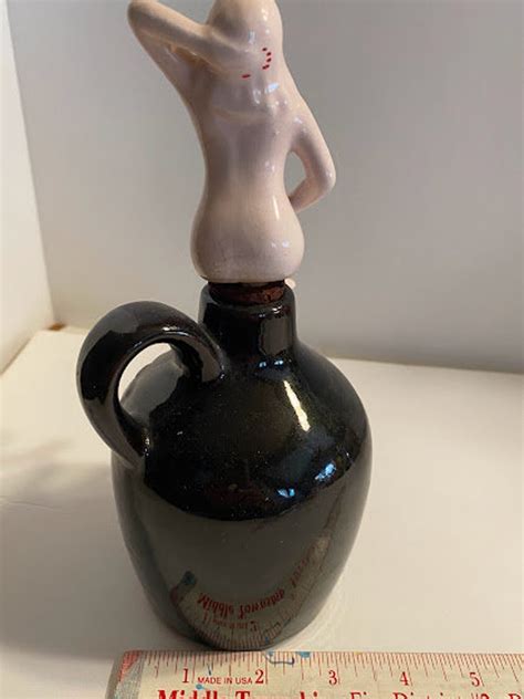 Vintage Nude Woman Stopper With Bottle Lay Off This Is The Etsy