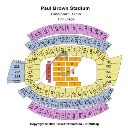 Paul Brown Stadium Seating Map Maping Resources