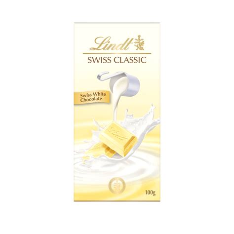 Lindt Swiss Classic White Chocolate 100g Shopifull