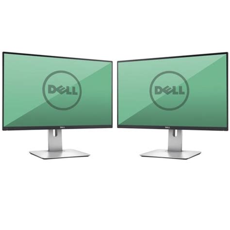 Dual Screen Dell U2518D 25 Ultra Sharp LED QHD Monitors Refurbished