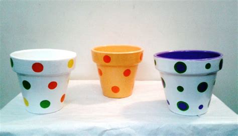 Macetas Con Lunares Planter Pots Vases Polka Dots Plant Pots