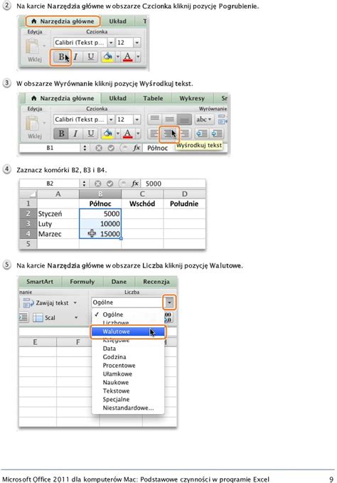 Podstawowe Czynnos Ci W Programie Excel Pdf Darmowe Pobieranie