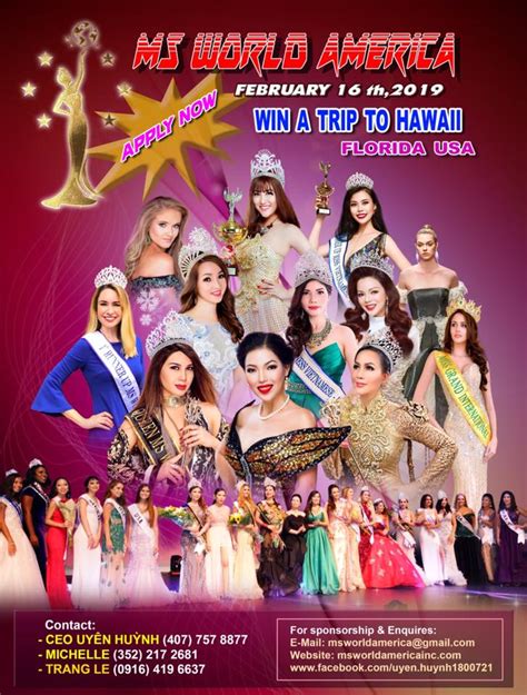 MS World-America Beauty Pageant 2019 - Asia Trend