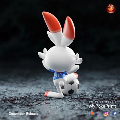 Archivo Stl Soccer Scorbunny Modelo Ya Preparado・modelo De Impresora