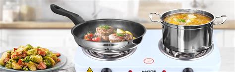 Amazon HAITOP Countertop Burner Electric Double Burners 2000 Watts Electric Hot Plate