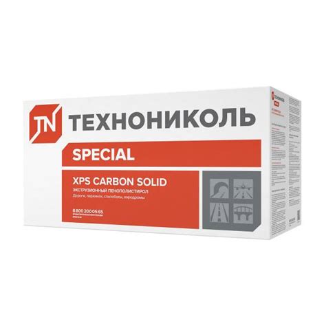 Утеплитель Технониколь XPS Carbon Solid 500 (1180х580х50 мм) - купить в ...