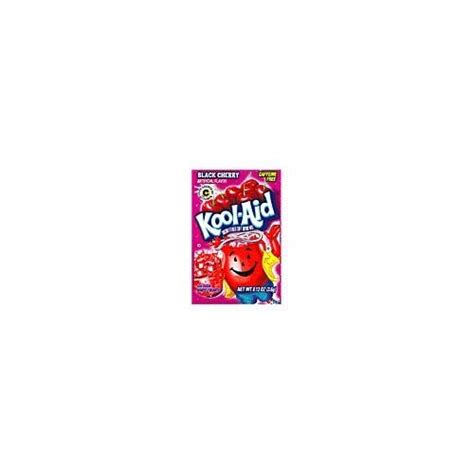 Kool Aid Black Cherry Unsweetened Soft Drink Mix 013 Ounce Packets