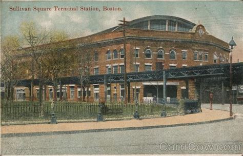 Sullivan Square Terminal Station Boston, MA Postcard