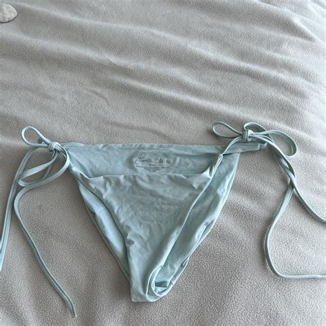 Size Small Frankies Bikinis Bikini Bottom Light Blue Depop