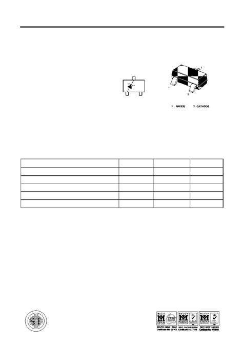 CE Marking MMBZ5261B Datasheet 1 3 Pages SEMTECH SILICON PLANAR