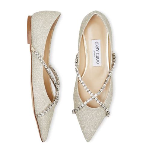 Womens Jimmy Choo Multi Embellished Genevi Ballet Flats Harrods Uk