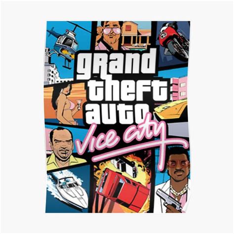 "Gta Vice City" Poster by Makiart13 | Redbubble