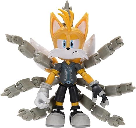 Sonic Prime 12 7 cm Tails Nine bewegliche Actionfigur Perfekt für jeden