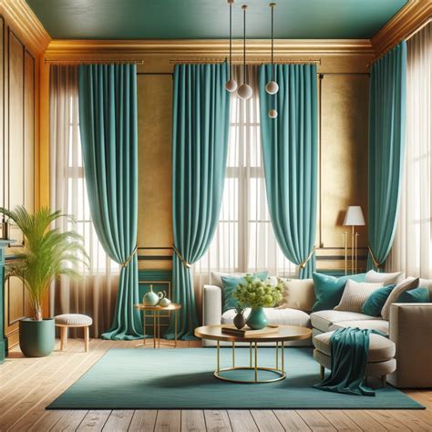 16 Luxurious Curtain Colors to Enhance Your Gold Walls