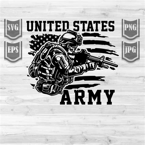 United States Army Svg File Us Army Svg Usa Army Svg Us Army Shirt Us