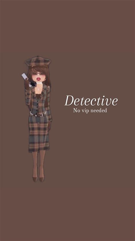 Dress To Impress Detective In 2024 Detective Detective Outfit