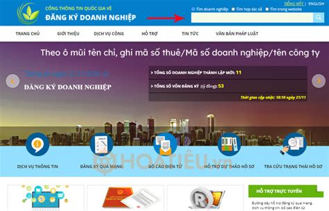 Tra cứu thông tin doanh nghiệp bố cáo doanh nghiệp HoaTieu vn