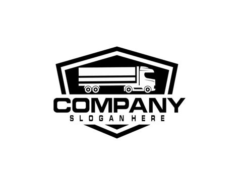 semi truck logo emblem logo template 27304319 Vector Art at Vecteezy