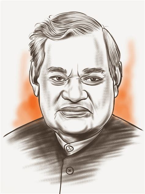 Jagdish Bhawsar: Atal Bihari Vajpayee sketch