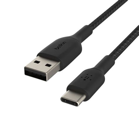 Belkin Boost Charge Cable Trenzado USB C A USB A 2m Negro