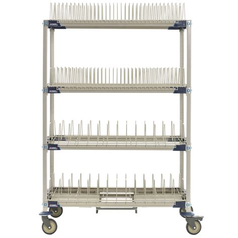 Metro Pr48vx4 Xdr Metromax I Mobile Four Tier Tray Steam Pan Drying Rack With Drip Tray 24