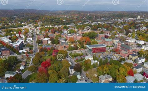 Clark University Aerial View Worcester Massachusetts Usa Stock Footage Video Of Academics