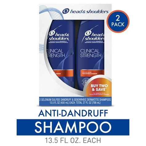 Head And Shoulders Dandruff Shampoo Clinical Strength 13 5 Oz 2 Pk