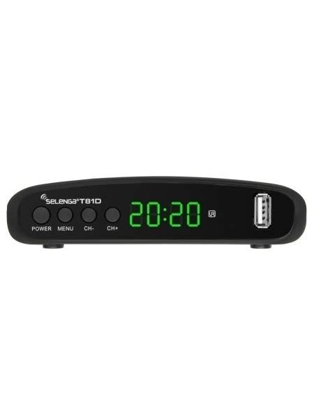 ТВ-тюнер Selenga DVB-T2 цифровой T81D, черный купить по выгодной цене в ...