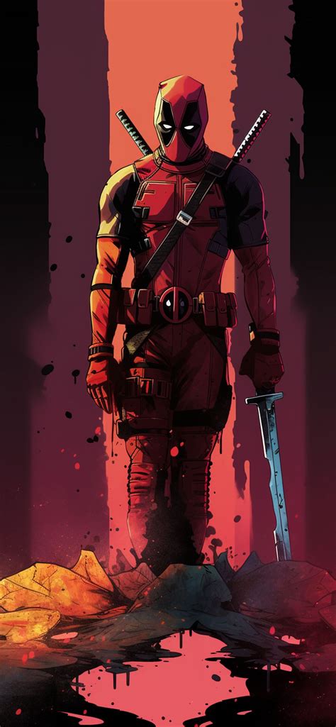 Marvel Deadpool Red Wallpapers - Deadpool Wallpaper for iPhone ...