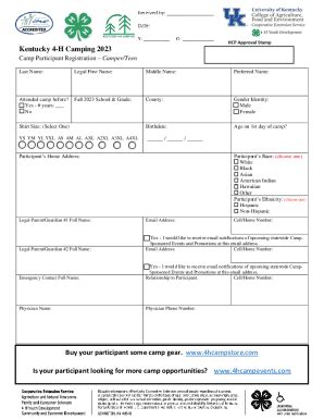 Fillable Online Woodford Ca Uky Finding The Fun At 4 H Summer Camp Fax