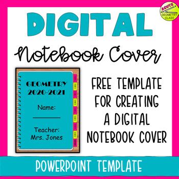 Digital Interactive Notebook Cover Template For PowerPoint TPT