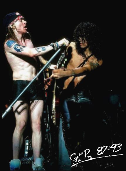 Guns N Roses Axl Rose And Slash Use Your Illusion World Tour 1991 93 Axl Rose Axl Rose