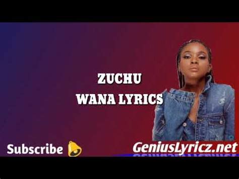 Zuchu Wana Official Lyrics Video Youtube