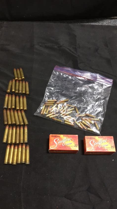 2 Boxes Of 50 22lr Federal Spitfire Ammunition 33 Loose 22 Win