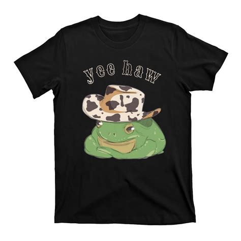 Frog Yee Haw Cowboy T Shirts