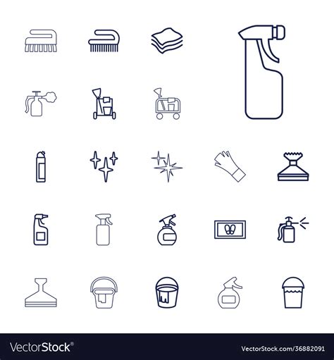 22 cleaning icons Royalty Free Vector Image - VectorStock