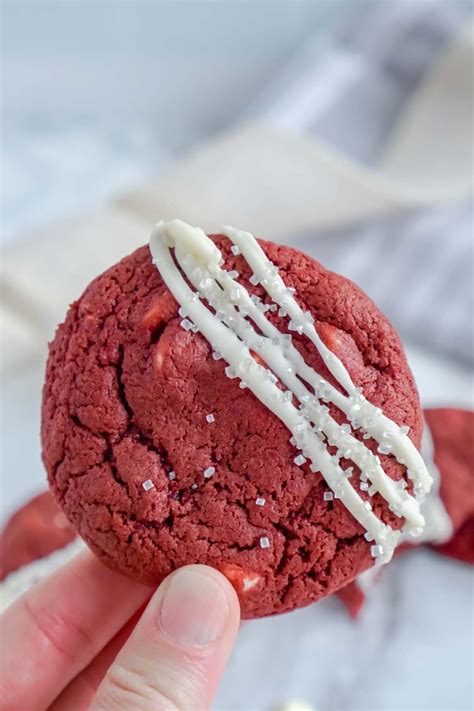 Easy Red Velvet Cookies With White Chocolate Chips Play Party Plan