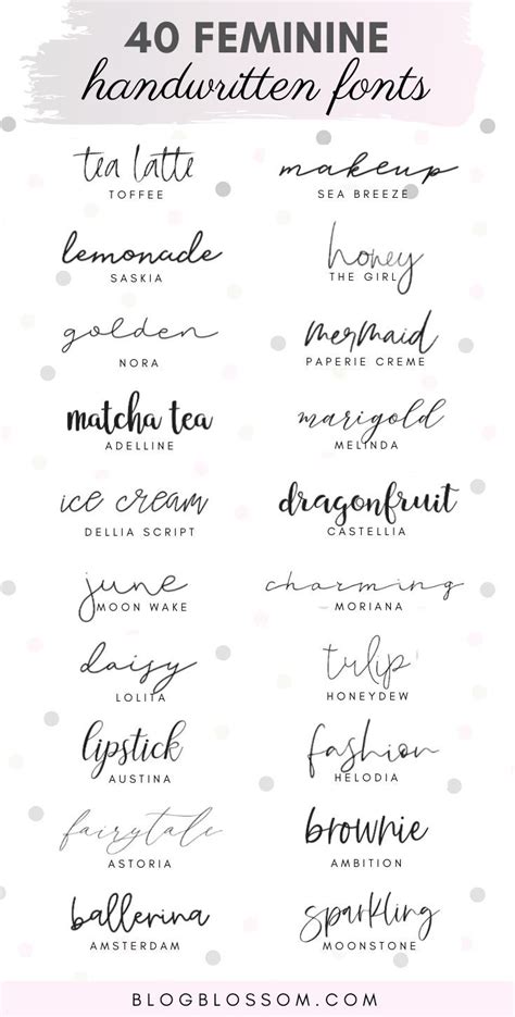 40 Gorgeous Handwritten Script Fonts Free Handwritten Fonts Tattoo