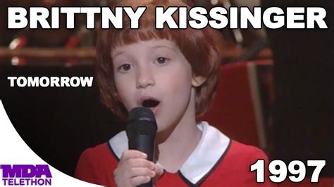 Brittny Kissinger As Annie Tomorrow 1997 Mda Telethon Youtube