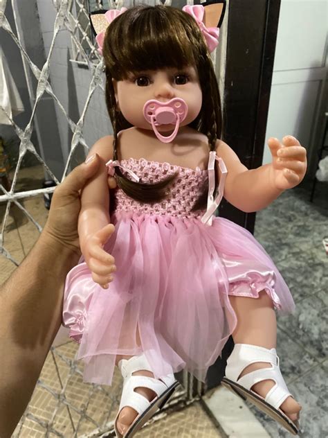 Beb Reborn Boneca Silicone Menina Realista Princesa Cm Brastoy