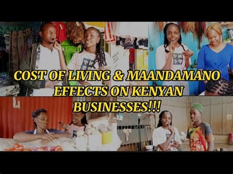 COST OF LIVING AND MAANDAMANO EFFECTS ON KENYAN BUSINESS STREET QUIZ